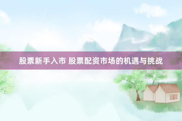 股票新手入市 股票配资市场的机遇与挑战